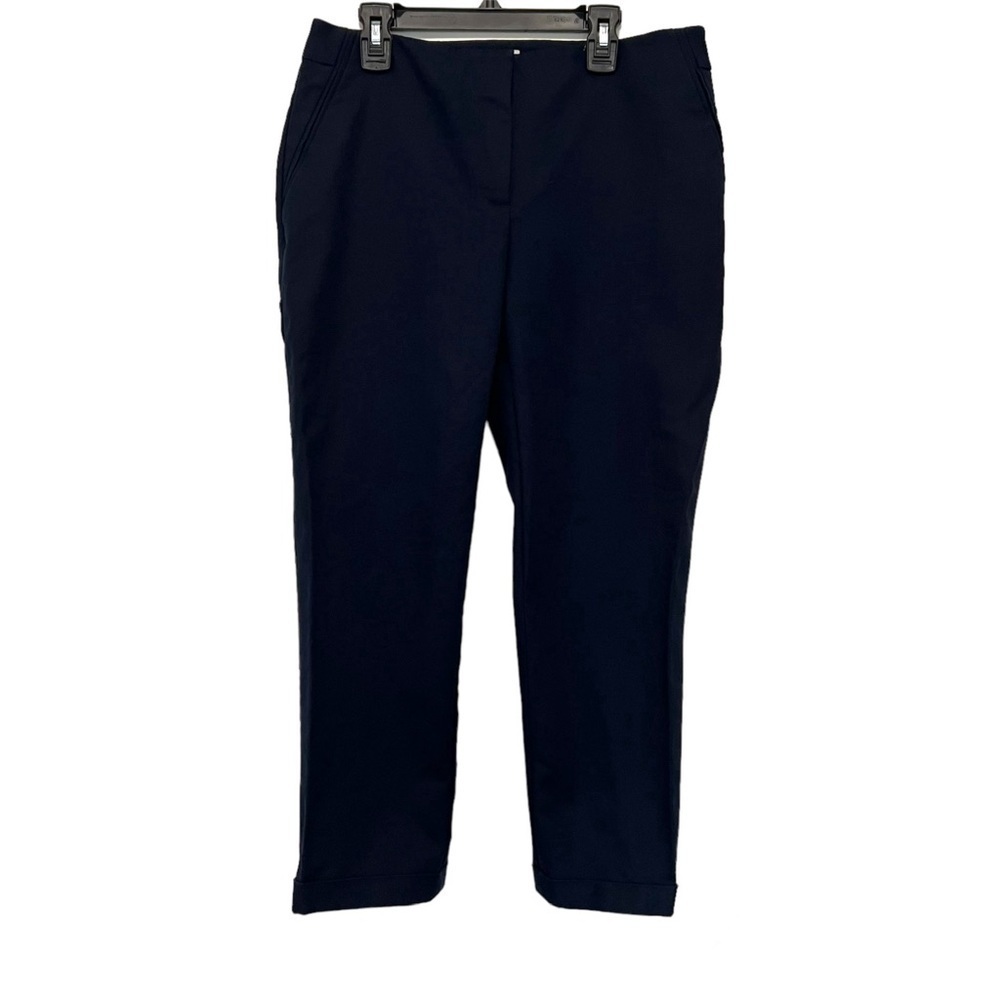 Chico’s So Slimming Navy Blue Cropped Dress Pants